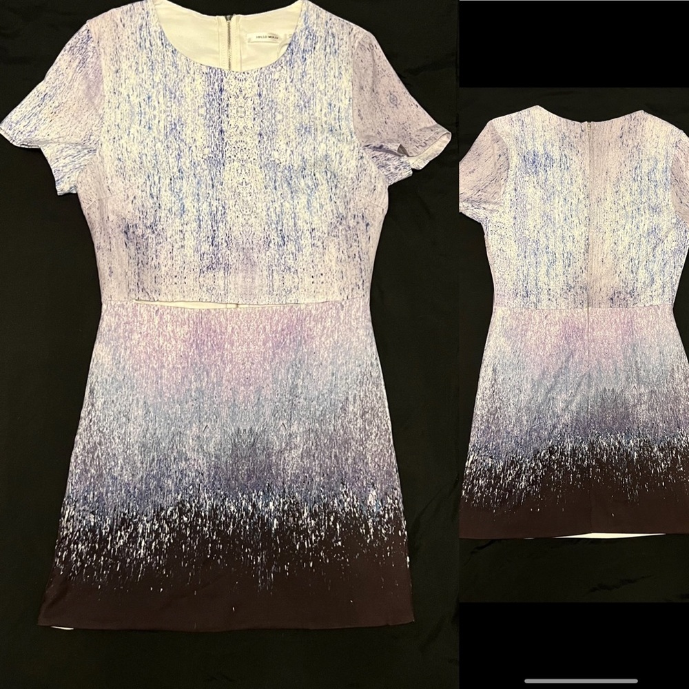 NWOT Hello Molly Ombre Purple Cut Out Bodycon Dress